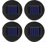 TEMU Juego de Repuesto para Luz Solar de 2 Piezas Tamaño 3.15 pulgadas, Tamaño Inferior 2.76 pulgadas, 10 Luz LED Impermeable para Reemplazo de Arañuelas Solares Exteriores