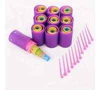 TEMU Juego de rizador de pelo manual multitamaño, sin dañar el cabello, para mujeres, para y uso diario