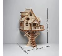 TEMU Juego de rompecabezas de árbol 3D de madera - Modelado de DIY - Decoración del hogar - Mejora las habilidades motoras - Un gran regalo de , un regalo de Navidad para