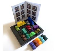 TEMU Juego de rompecabezas de escape de coche: Juguete de razonamiento de atasco de tráfico, juego de mesa de rompecabezas deslizante para completar niveles con manual de desafíos