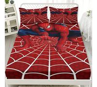 TEMU Juego de sábanas de 3 piezas con temática de -Man de MARVEL, que a -Man en una dentro de una . Impresión digital y de , ideal para todo el año. ¡ de 100% poliéster transpirable!