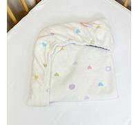 TEMU Juego de sábanas de felpa para cuna de bebé con un diseño estampado lindo, y , adecuado para una colchoneta de 120*60 cm, lavable a máquina