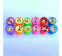 TEMU Juego de Sellos de Dibujos Animados Disney Minnie de 12 piezas, Diseño de 12 Patrones, Forma Redonda, Plástico Duradero para los Grupos de , Regalo /Ideal, Regalo de Vacaciones de Año