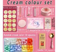 TEMU Juego de Sellos para Pintura con - Plateada de Amor Completa, Perlas de Cera en Crema y Colores , 10