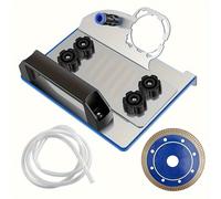 TEMU Juego de Soporte Biselado con Tubo de Agua y Hoja de Acero Inoxidable Biselada de 45° Compatibles con Azulejos Protectorios Tipo 100 con Placa Inferior Sólida Duradera Fácil de Ajustar