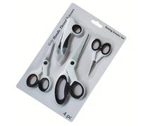 TEMU Juego de Tijeras Premium para Costura 4 Piezas - El : Afiladas y Duraderas con Cómodos, Tijera para de 8.2", Tijera Detallada de 5.3", Cortahebras de Bordado de 4.1" y Cortahilos de 4.9