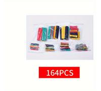 TEMU Juego de tubos termorretráctiles marinos 164 piezas, relación 2:1 con revestimiento interno para protección y aislamiento industrial (multicolor)