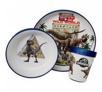 TEMU Juego de vajilla infantil reutilizable de dos - Juego de 3 piezas: , cuenco y taza para niños y bebés con base antideslizante - ( WORLD)