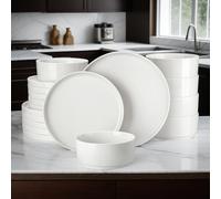 TEMU Juego de Vajilla para 6 de 18 Piezas, Juego de Platos y , Platos , Platos de Ensalada, para , MALACASA