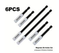 TEMU Juego de varillas de extensión para destornillador de 6/12 piezas, magnéticas, 3 longitudes diferentes adecuadas para la mayoría de los , barato, ideal para entusiastas