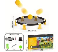 TEMU Juego de voleibol mini de 34 pulgadas, juguete de pelota deportiva para interiores y exteriores, juego interactivo para , equipo de ejercicio para niños y niñas.