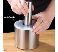 TEMU Juego de y cilíndrico de acero inoxidable para especias, y base antideslizante, ideal para machacar ajo y otros ingredientes en la cocina.