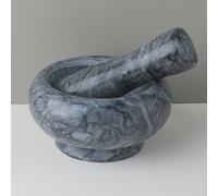 TEMU Juego de y de Mármol Premium - para Ajo, Especias y Hierbas - Utensilio de Cocina Duradero con Diseño de Única - Disponible o Negro