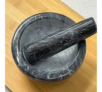 TEMU Juego de y Premium - Cuenco Artesanal de Piedra para Especias, Hierbas, Ajo y Frutas. Base Antideslizante, Diseño Tradicional. Ideal para Polvo/Pasta. Herramienta de Cocina