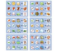 TEMU ¡Juego Divertido de de Animales! Actividad de Identificación de Características para de Ciencias de Kindergarten, Materiales de Enseñanza DIY, Regalo de Navidad y Juguete Educativo para Fiestas