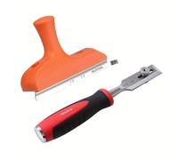 TEMU Juego para Recorte y Chaflán de Carpintería: Manual con Hoja de Acero Inoxidable + Formón Cortante de 9 Pulgadas, Soporte Rodillo para Trabajos en Madera