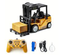TEMU Juguete de grúa con control remoto a 1:24 con 11 funciones - Recargable por USB, , luces y sonido - Juego de vehículos de ingeniería para jóvenes - Regalo ideal para , Halloween y Navidad