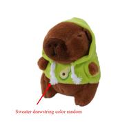 TEMU Juguete de Peluche Carismático de Capibara en Sudadera con Diseño de Fresa - y Lindo para Perros Pequeños y Gatos, Duradero para y , Cordón del Suéter Varía de Color, Juguete para Perro