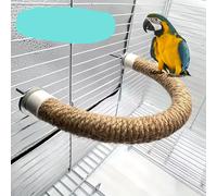TEMU Juguete de Percha para Aves en Cuerda de Natural - Soporte de U para y Masticar para Loros y Otras Aves, Accesorio Duradero de PVC para del Pico y las , Juguetes para Aves