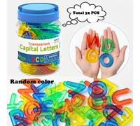 TEMU Juguetes de Mayúsculas Translúcidas ROYLANZ, Juguetes Educativos de Mesa Luminosa para Aprendizaje Matemático y Suministros Escolares en Casa - Accesorios Regalo Navideño para Niños