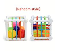 TEMU Juguetes para bebés que ayudan con el desarrollo sensorial, con un clasificador de formas con diseños de frutas coloridas para mejorar las habilidades motoras finas a través del juego