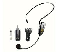 TEMU JYX U-200 de micrófono inalámbrico para auriculares adecuado para uso único, carga USB para enseñanza de fitness, altavoz maestro y amplificador de sonido