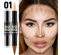 TEMU KAFURUX 5D Barra de de Rostro, Corrector de , Cobertura Total, Acabado Natural, 1-1.4 fl oz, Tono a Medio, los Tipos de Piel, Forma de Pasta