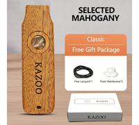 TEMU Kazoo profesional de madera, instrumento de acompañamiento para guitarra, flauta kazoo, no necesita aprender a tocar, variedad de estilos para elegir