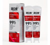 TEMU Keleek Pasta de Dientes con Hidroxiapatita y de Abeja, el Esmalte Dental, las Encías y el , Fórmula Espumosa para Dientes Limpios, Mal , Cuidado Oral Portátil, Sin Flúor, 2 Unidades