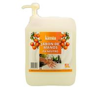 TEMU KIMIA - Jabón de Manos PH 5L + Dispensador | Cítrico a Naranja | Jabón | Respeta de la Piel | Refrescante | Limpieza y