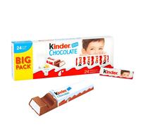 TEMU Kinder Chocolate Pack 24 Uds - 300g | Snack con Leche Cremoso | Ideal para Niños, Meriendas y Compartir