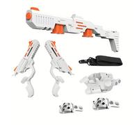 TEMU Kit combinado largo mejorado -naranja para Meta Quest 2/3/3S, compatible con accesorios de joystick ponderados y correas negras más anchas para mayor comodidad en juegos FPS