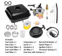 TEMU Kit Completo de de Combustible de Gas Negro con Carburador y Filtros - para Motores HONDA /GX200, /196cc - Ideal para Warrior, CT200U, Karts, Mini Bicicletas, Cortacéspedes y Deshieladores