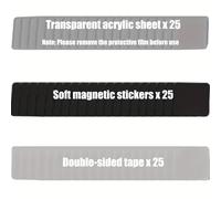 TEMU Kit de 15/30/75 piezas de imanes para nevera transparentes de acrílico, magnético para fotos DIY, regalo para , aniversario, Día de la , Día y Día del Maestro, decoración manual