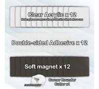 TEMU Kit de 19/30/37 Piezas de Imanes Acrílicos para Nevera DIY, Haz Pegatinas y Álbumes de Fotos con Tus Imágenes, Regalo para , Aniversario, Día de la , Día o Profesor | Recuerdos Preciosos