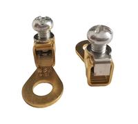 TEMU Kit de 2 conectores de terminal de cable de resistencia | Terminales de batería de crimpado en frío | Ajuste universal para coches, embarcaciones | de cobre, sin batería