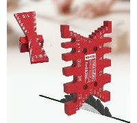 TEMU Kit de 2 medidores de espacios de tenones y marcador de de aleación de aluminio | Plantilla de de , plantilla de , medidor de profundidad para sierra de mesa, no requiere electricidad