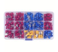 TEMU Kit de 280 Piezas de Conectores para Cables Eléctricos: Terminales de Crimp, Anillos y Espátulas /Hembra - Juego Completo de Conexiones para Cable