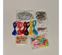 TEMU Kit de 286 piezas para hacer llaveros estilo bohemio, con cuentas ajustables de y , colgantes de resina y plástico coloridos, ideal para regalos temáticos sobre , y amor