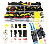 TEMU Kit de 352 Piezas para Conectores Automotrices - Juego de Terminales y Hembra de 1, 2 y para Modificación y Reparación de Circuitos