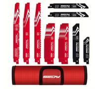 TEMU Kit de 36 hojas de sierra recíproca para cortar madera y metal - Construcción de acero con de carbono, hojas de y demolición con bolsa organizadora, no requiere electricidad