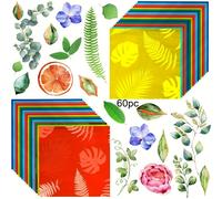 TEMU Kit de 60 hojas de papel solar azul, papel solar colorido, kit artístico solar de 3.9 x 3.9 pulgadas para proyectos DIY de manualidades para adultos