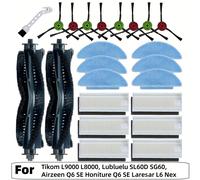 TEMU Kit de Accesorios para Robot Aspiradora 23 Piezas, Compatible con Tikom L8000, Lubluelu SL60D SG60, Q6 SE Honiture Q6 SE Laresar L6 Nex