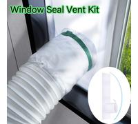 TEMU Kit de Aire Acondicionado Portátil para Ventana, Kit de y Ventilación para Secadora de Aire Acondicionado Portátil, Ajustable de 25x62~92cm e Instalación Fácil