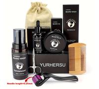 TEMU Kit de Belleza para Barba de Lujo Hombre - Aceite Nutritivo + Crema Suavizante + Champú + Herramientas Avanzadas, de Aguja < 0.25mm - Regalo para Él, Papá o Novio - , Día o Halloween