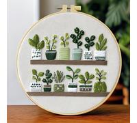 TEMU Kit de bordado de 1 pieza, 20X20Cm/7.9X7.9 Pulgadas, de capa, Kit de bordado a , Adecuado para principiantes adultos, tela de bordado, instrucciones, aro de bordado y