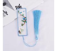 TEMU Kit de Bordado para Marcapáginas de Punto de Cruz - 1 pieza, para Todas , , Tema Floral, Paquete de Materiales de Bordado