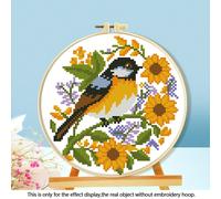 TEMU Kit de Bordado para Principiantes - Juego de Punto de Cruz DIY con Tela 11CT, Hilo de Temática Animal (Vaca Highland/, Ave, etc.) - Decoración Fácil de Usar para el Hogar, y Regalo Festivo