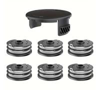 TEMU Kit de Carrete y Cubierta Compatible con Parkside - 6 Carretes Duraderos + , para la Serie PRTA 20-Li & Modelos PRT