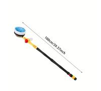 TEMU Kit de Cepillo para de Coche Giratorio 360° con Dispensador de Jabón - Cepillo de Limpieza Telescópico Desmontable de Microfibra para Vehículos, Jardín y Mascotas